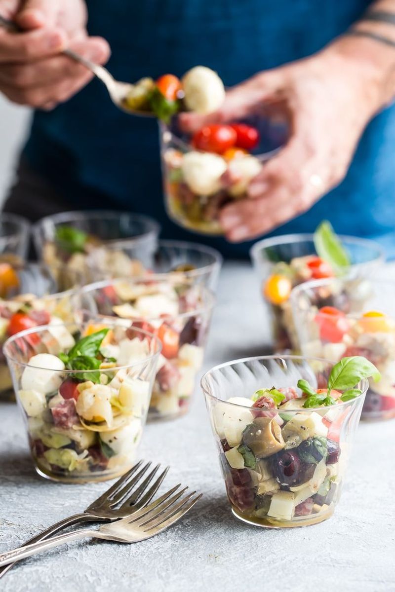 Marinated Veggie Antipasto Cups