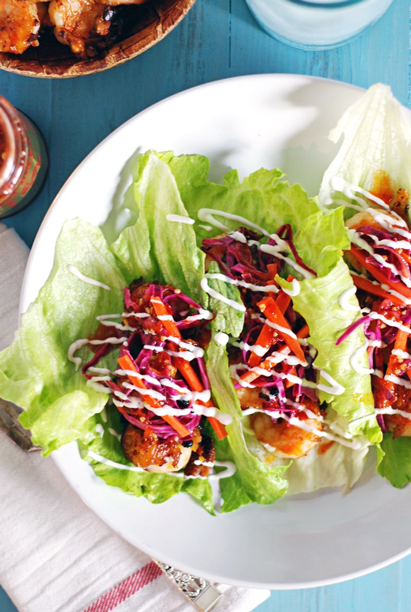 Crunchy Asian Slaw Cups