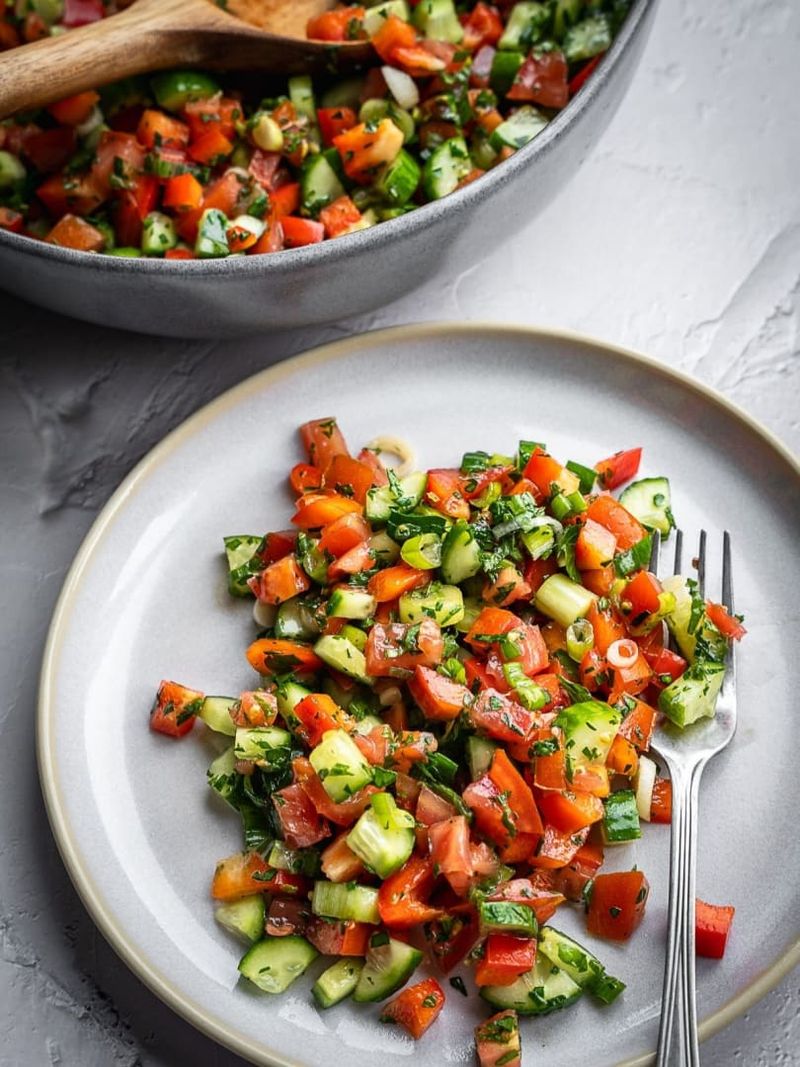 Middle Eastern Cucumber Tomato Salad
