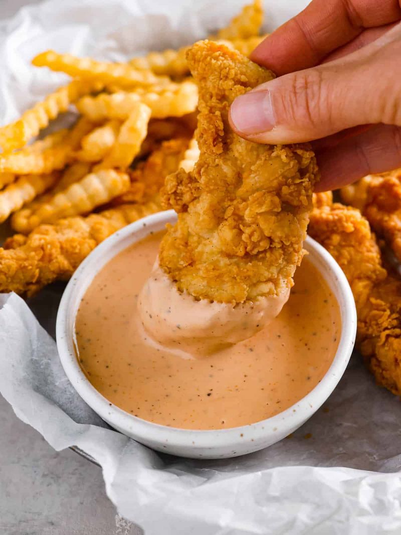 Raising Cane's Chicken Fingers With Cane's Sauce