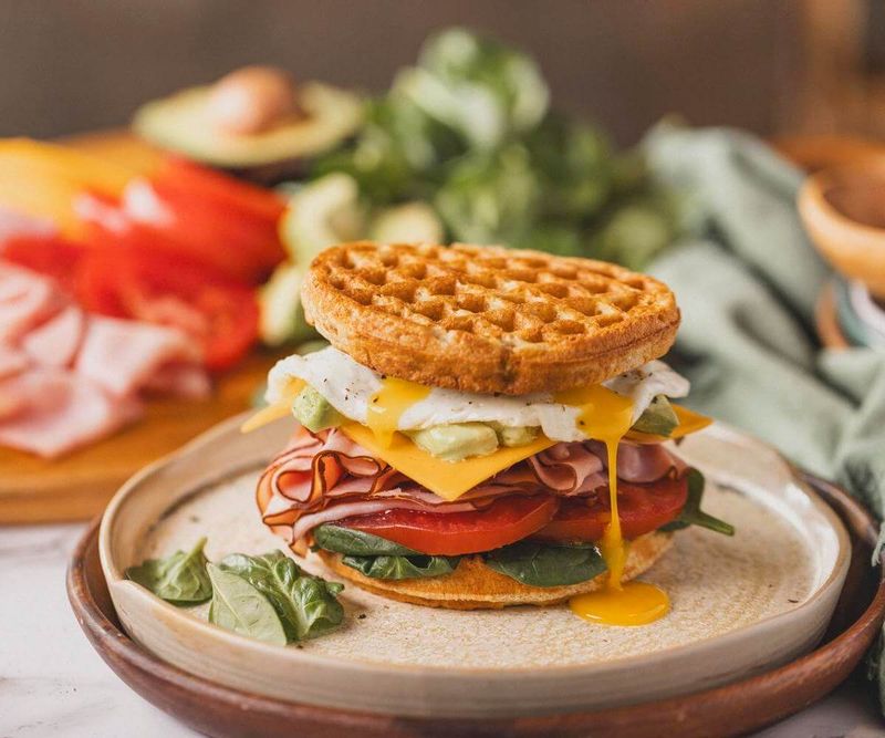 Waffle Fry Breakfast Stack