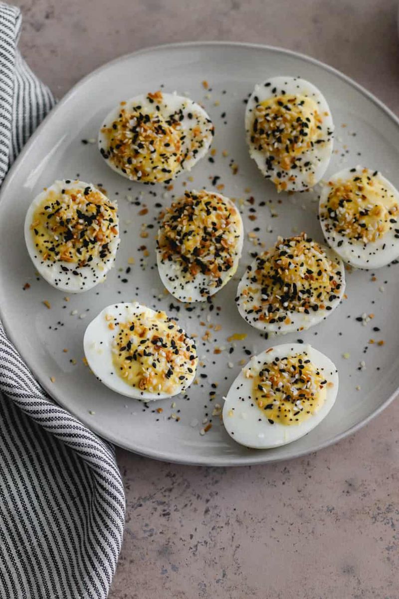 Everything Bagel Deviled Eggs