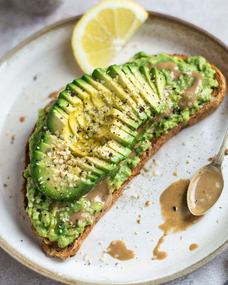 Avocado Toast With Hemp Seeds And Lemon