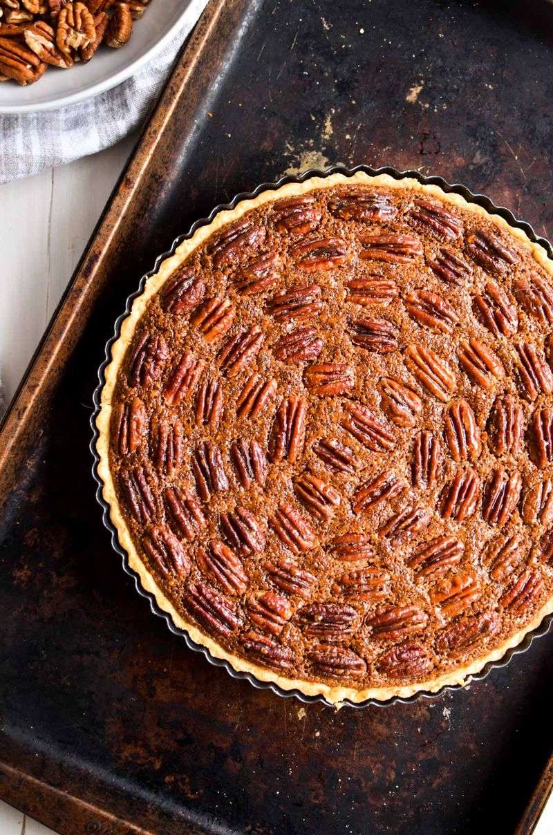 Maple Bourbon Pecan Tart