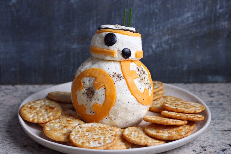 BB-8 Orange Cream Cheese Balls