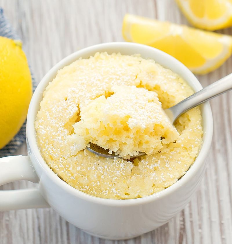 Decadent Lemon Mug Cake