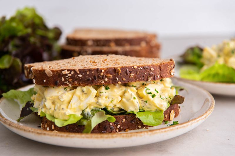 Egg Salad On Whole Grain Bread