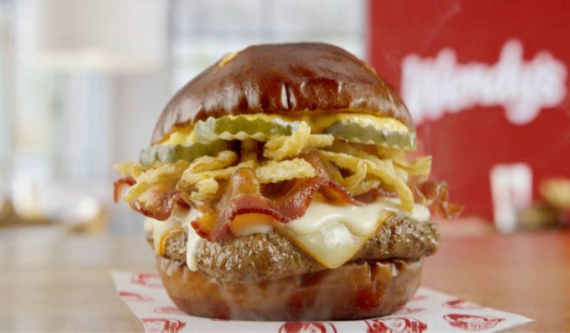 Wendy's Pretzel Bacon Pub Triple