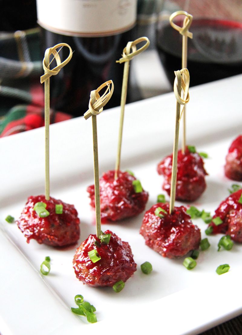 Meatballs With Cranberry Glaze