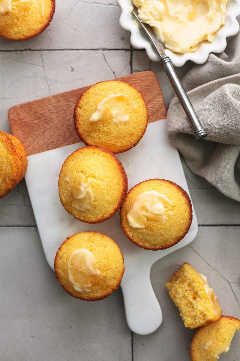 Cornbread Muffins With Honey Butter