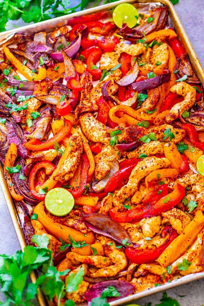 Sheet Pan Chicken Fajitas