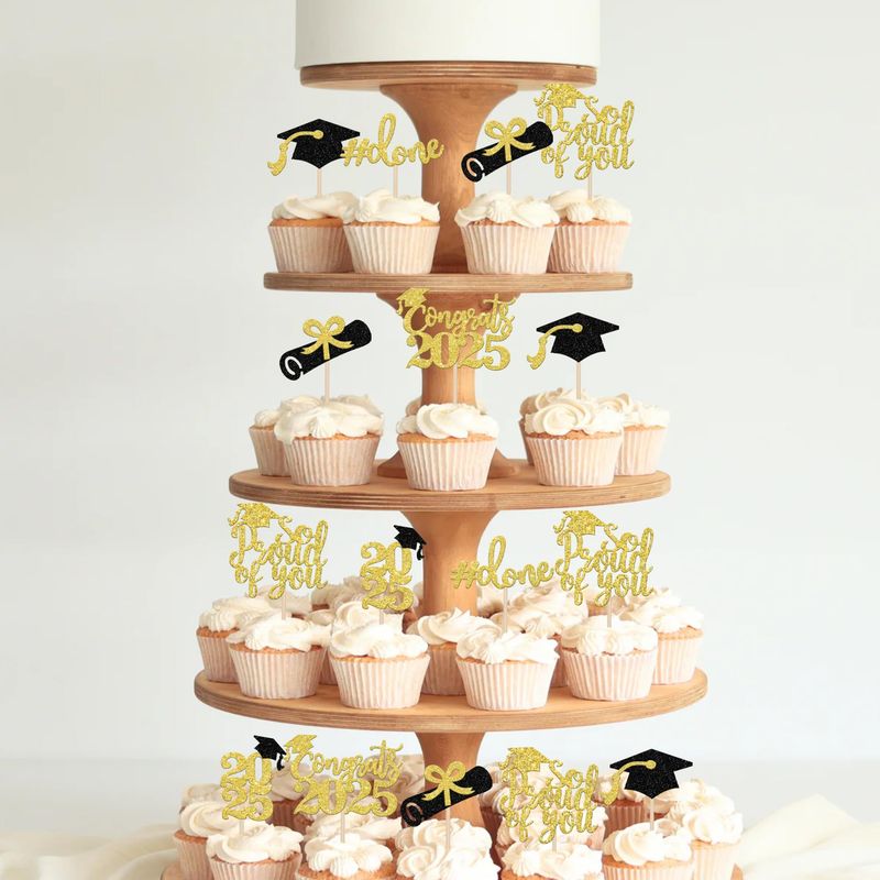 Cupcake Tower With Class Year Toppers