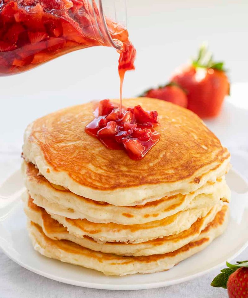 Strawberry Cheesecake Pancakes