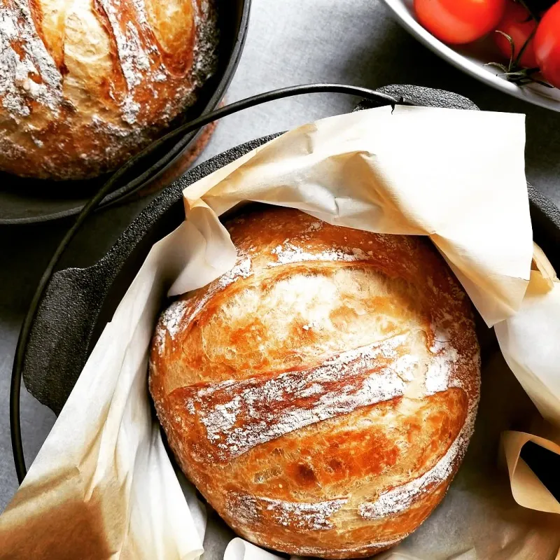 No-Knead Crusty Bread