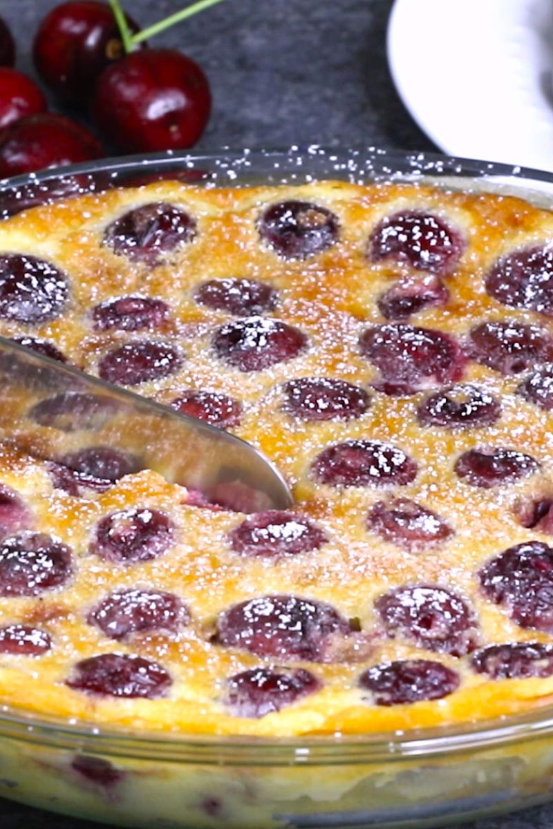 Rainier Cherry Clafoutis