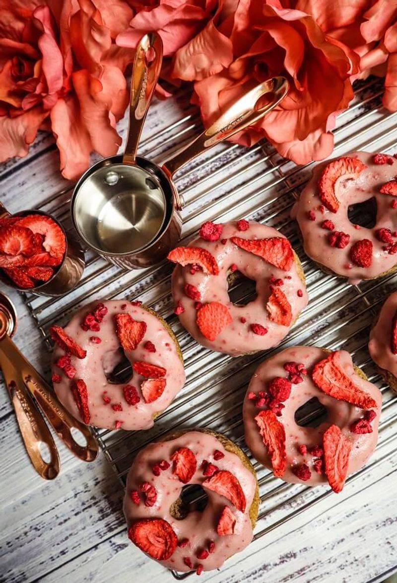 Raspberry Rosewater Rings
