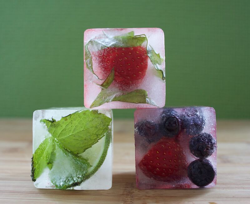 Flavor-Infused Ice Cubes
