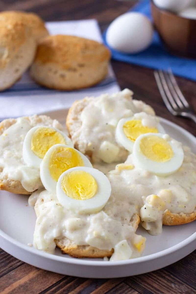 Southern-Style Egg Gravy On Toast