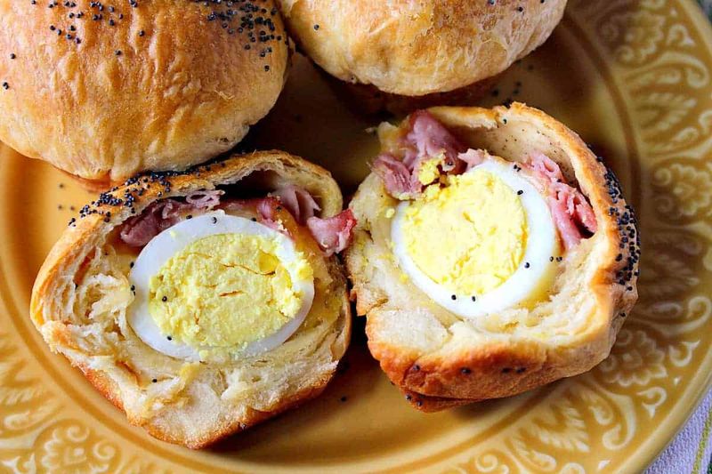 Savory Egg-Stuffed Biscuits