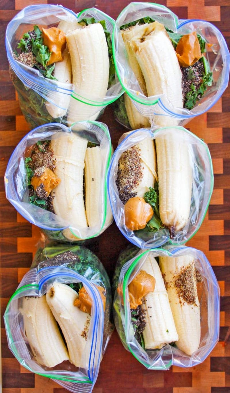 Peanut Butter Banana Smoothie Packs