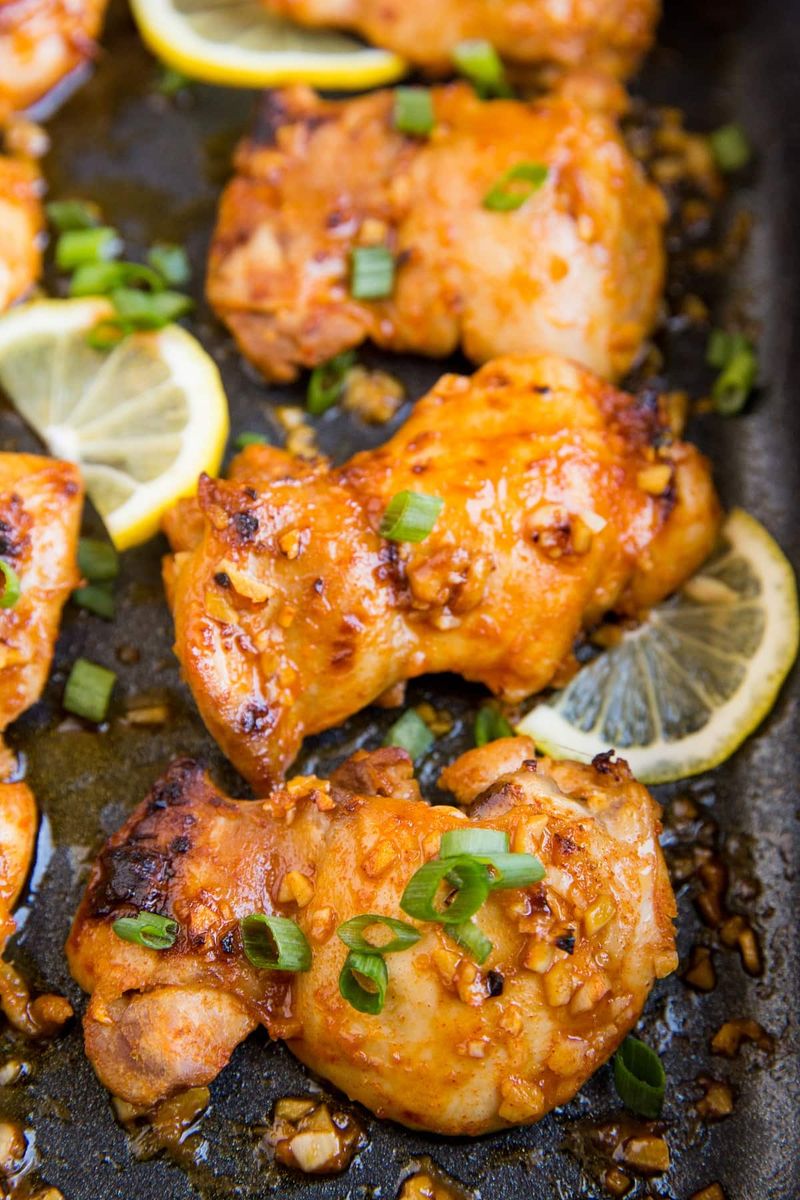 Lemon Garlic Chicken Thighs