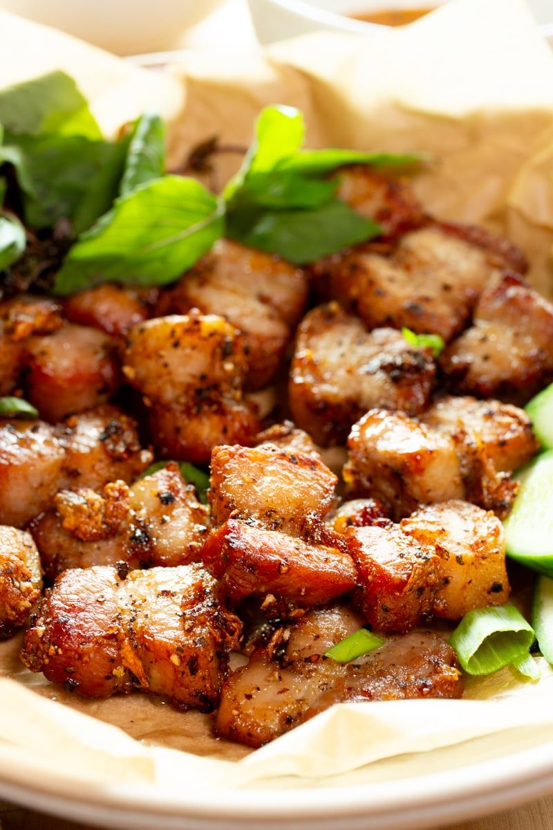 Salt And Pepper Pork Belly Cubes