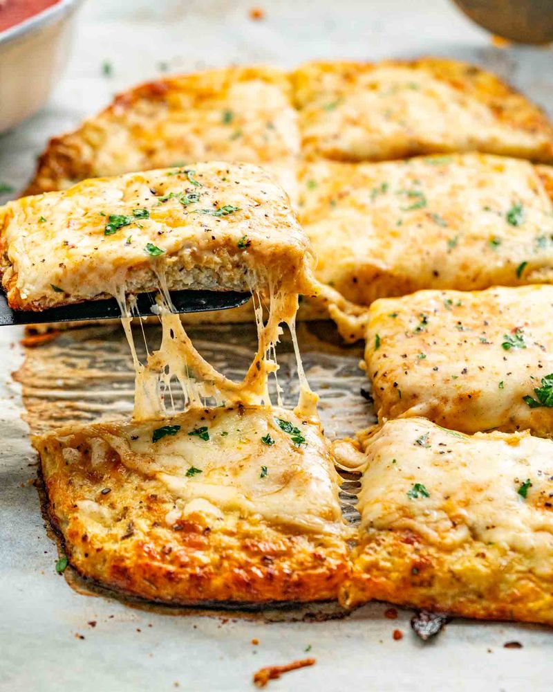 Cheesy Cauliflower Breadsticks