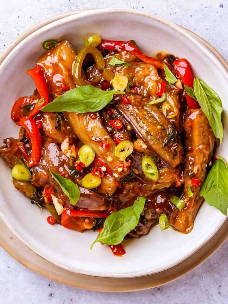 Thai Basil Eggplant Stir-Fry