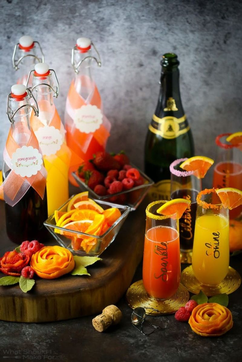 Strawberry Mimosa Bar