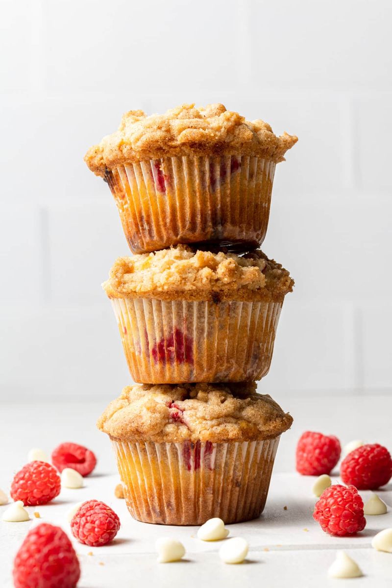 Raspberry White Chocolate Muffins