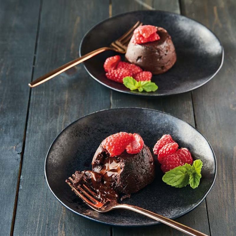 Hickory-Smoked Chocolate Lava Cakes