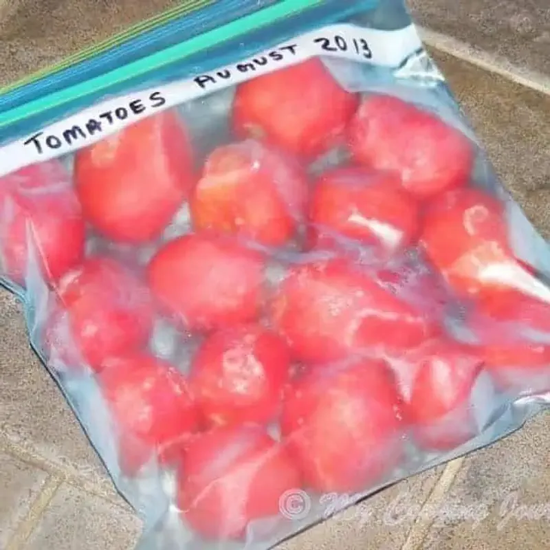 Freeze Tomatoes Whole