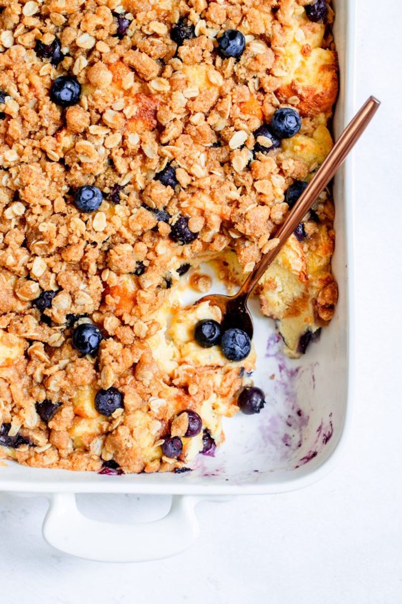 Overnight Blueberry French Toast Casserole