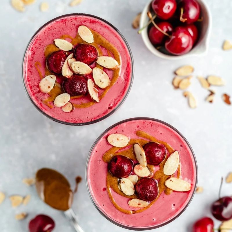 Sleep-Inducing Cherry Almond Smoothie
