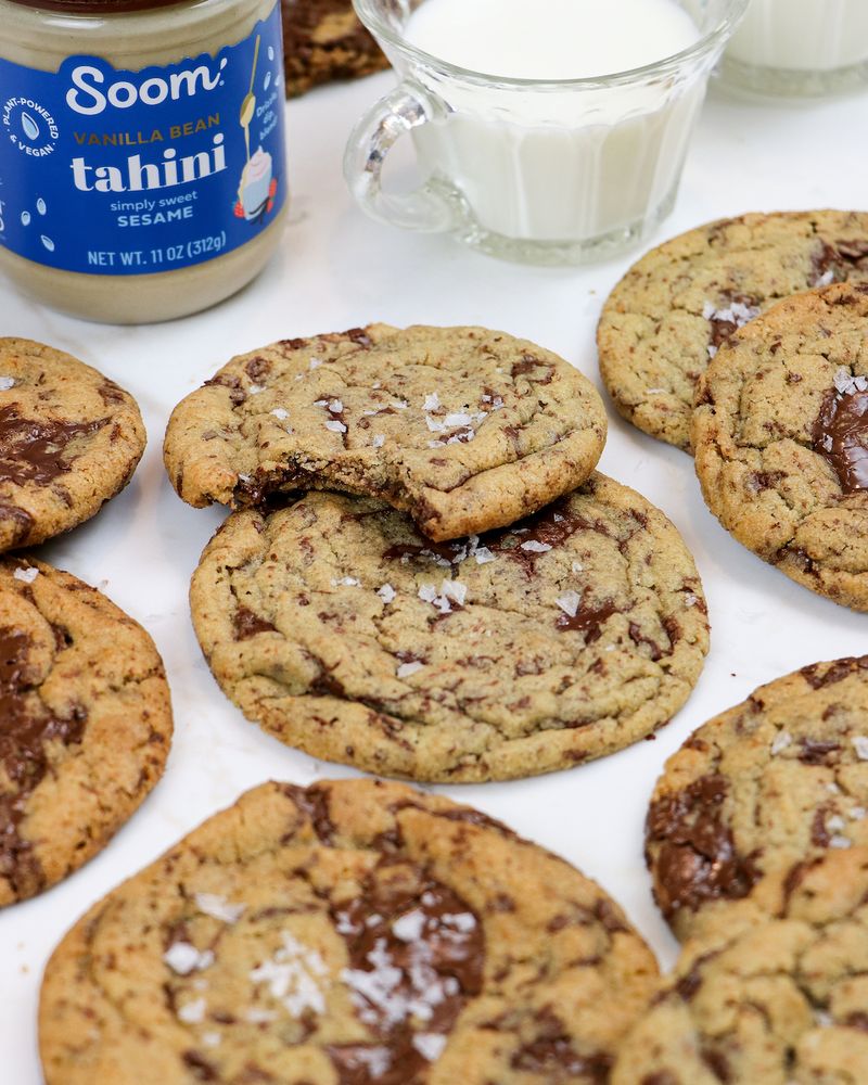 Tahini Chocolate Chip Cookies