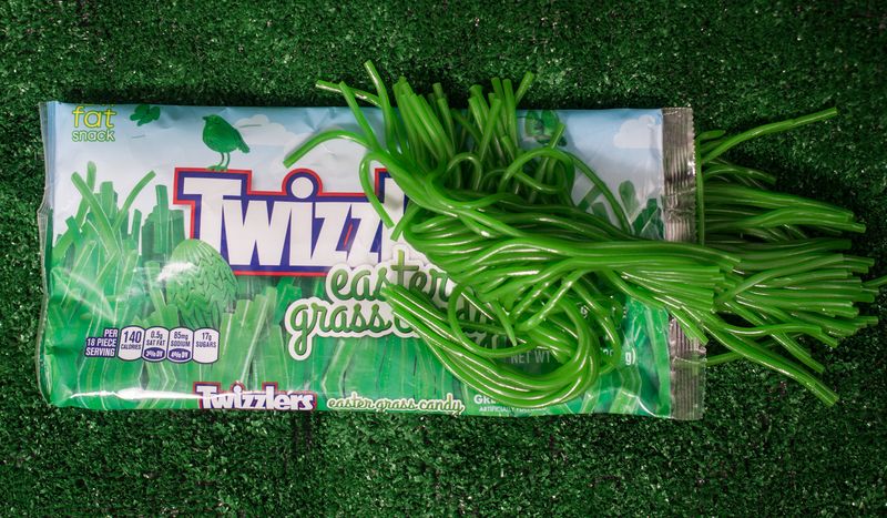 Twizzlers Green Apple Easter Grass