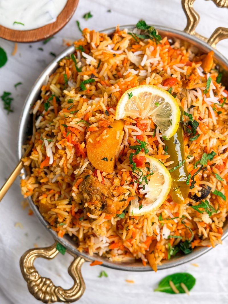 Spicy Chicken Biryani Bowls