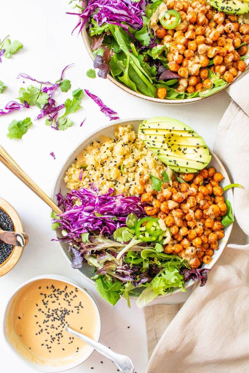 Spicy Chickpea And Quinoa Salad