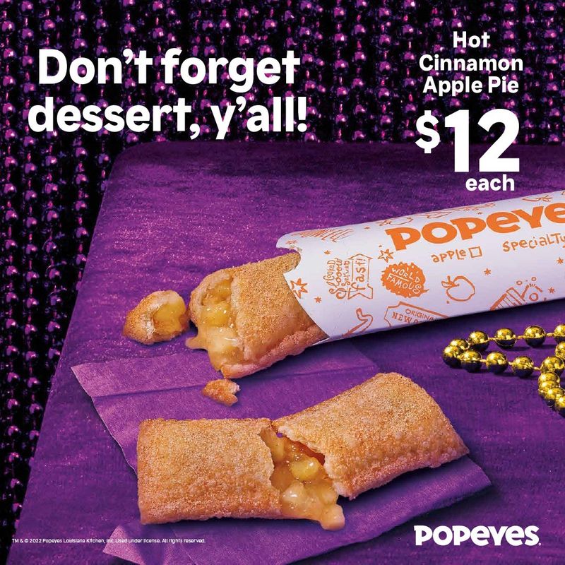 Popeyes Cinnamon Apple Pie