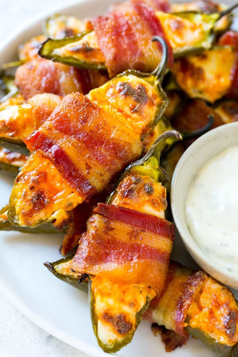 Cheesy Bacon Wrapped Jalapeño Poppers