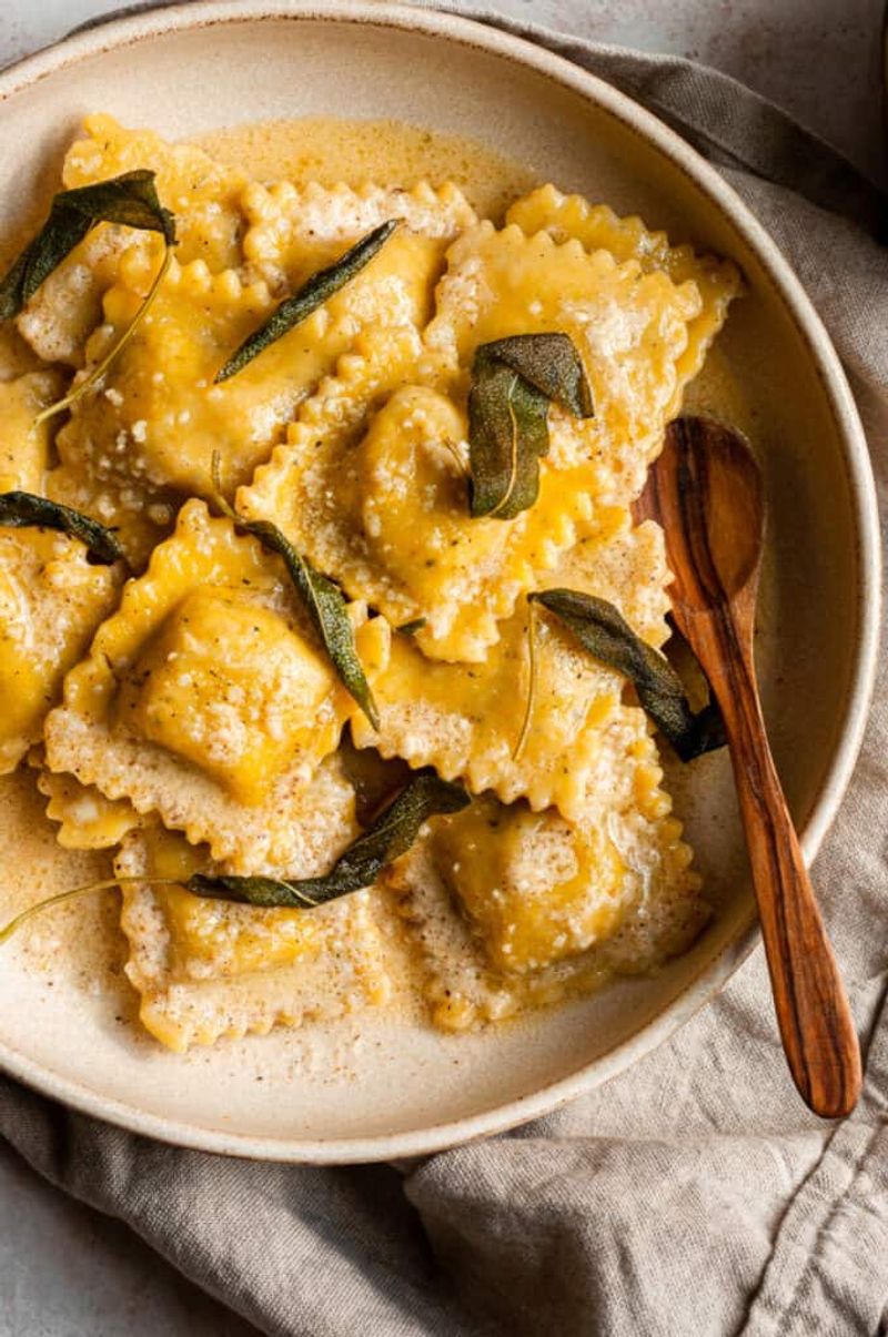Homemade Butternut Squash Ravioli