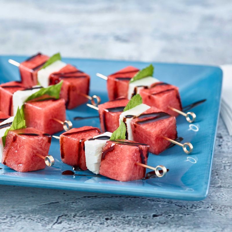 Grilled Watermelon & Feta Skewers
