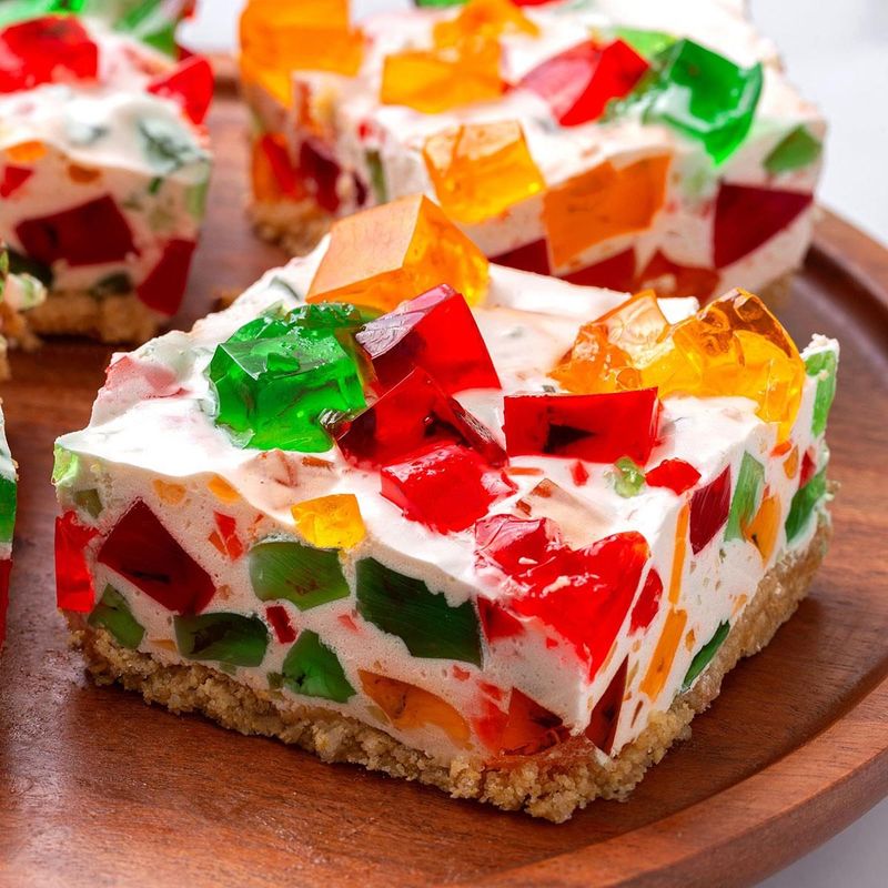 Broken Glass Jello Cake