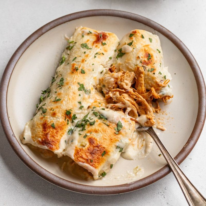 Boiled Chicken Enchiladas