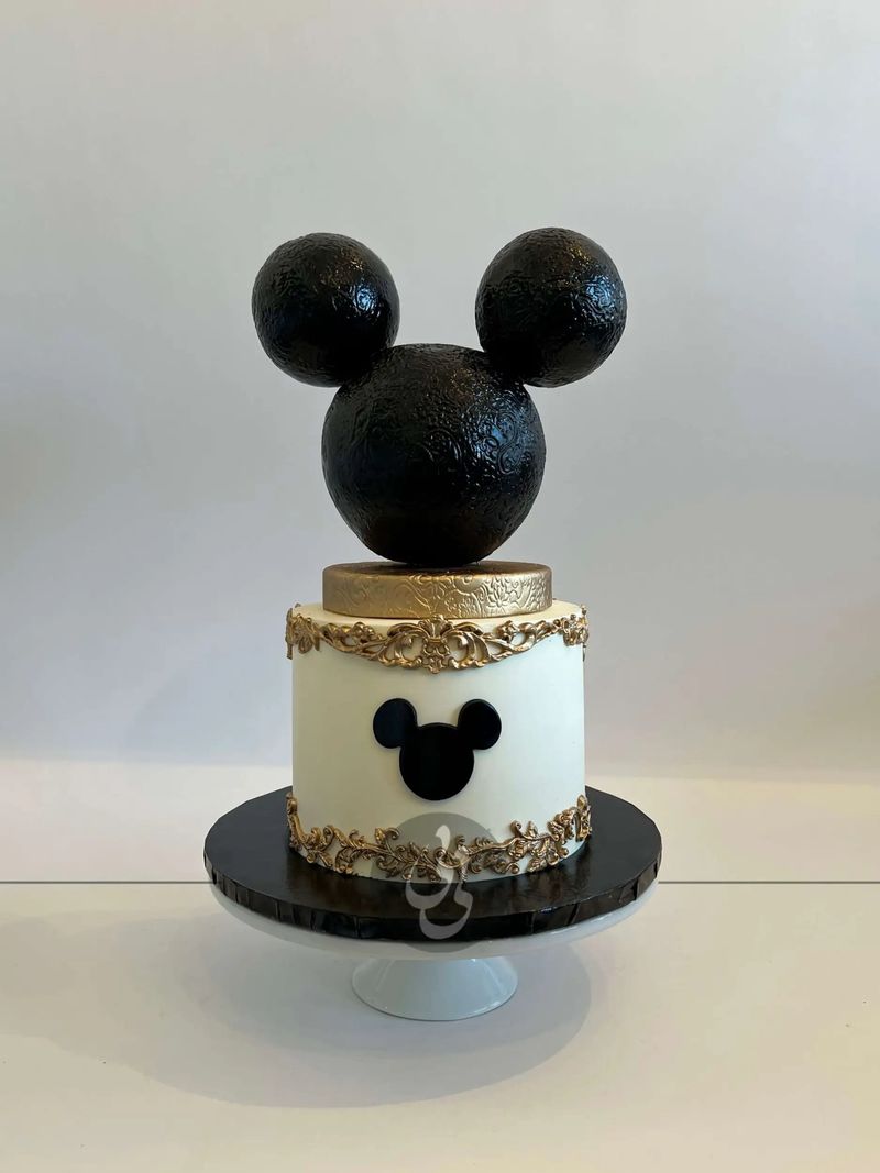 Mickey Mouse Silhouette Cake