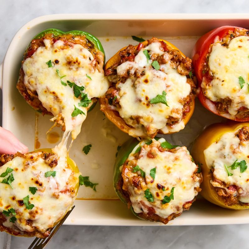 French Onion Stuffed Peppers