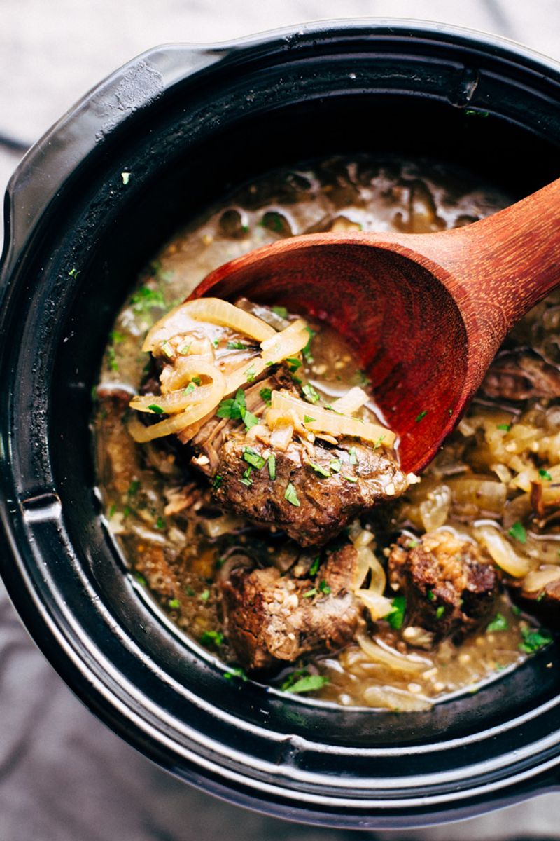 Slow Cooker French Onion Pot Roast