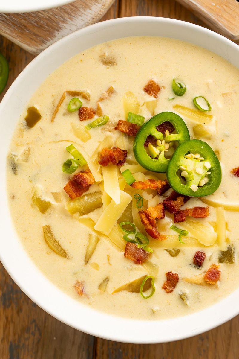 Smoky Jalapeño Popper Soup