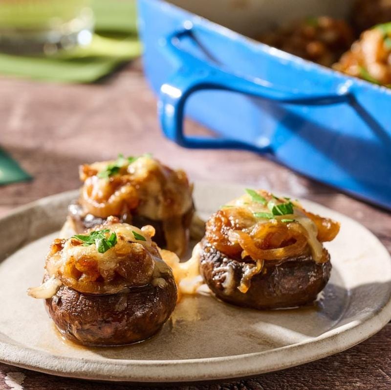 French Onion Stuffed Mushrooms
