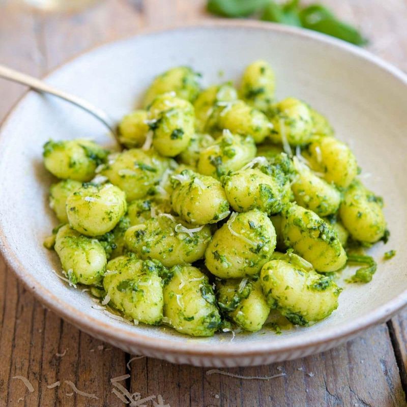 Fresh Handmade Gnocchi With Pesto